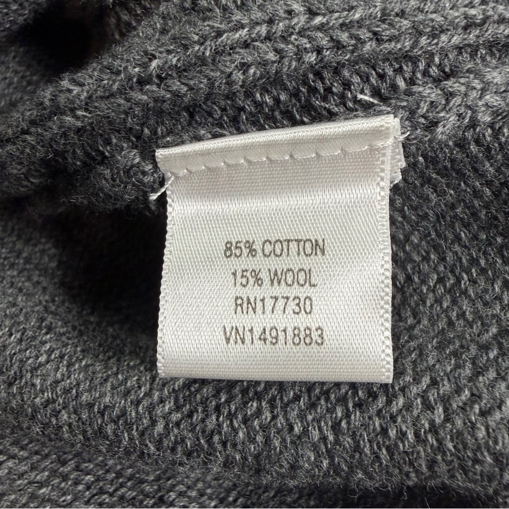 Merona Cardigan Sweater Size L NWT Gray Textured Eclectic Grandpa Cottagecore - Picture 6 of 7